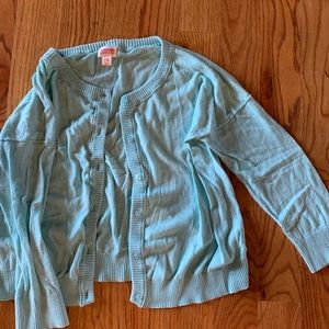 Blue button up cardigan